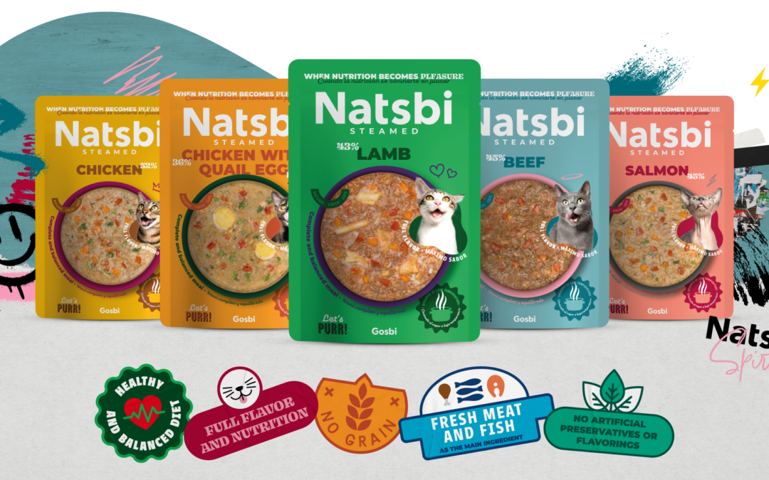 Natural cooked food for cats